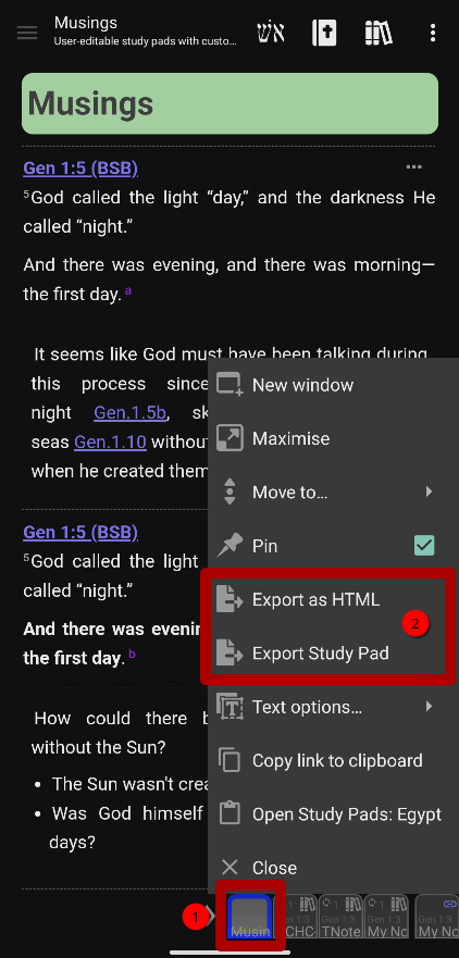 Share studypad