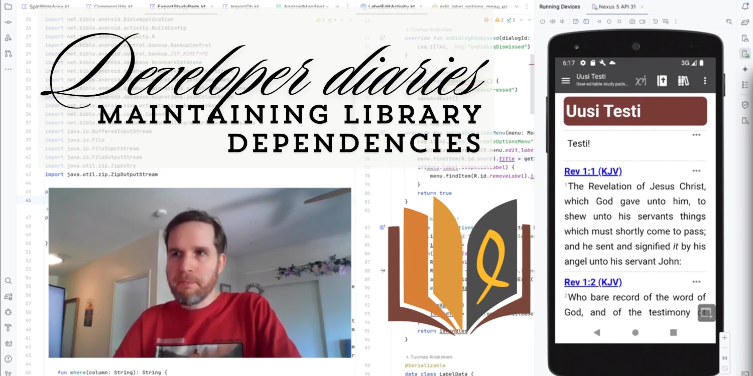Developer diaries: Maintaining library dependencies